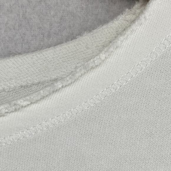 EILEEN FISHER Dress M Organic Cotton Terry Shift Tunic 3/4 Sleeve White - Picture 7 of 16